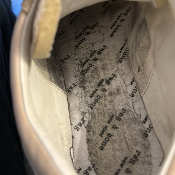 RAG & BONE Women’s Retro Runner Sneakers Tan Oyster Grey Size 37/ 7 US - Picture 7 of 12